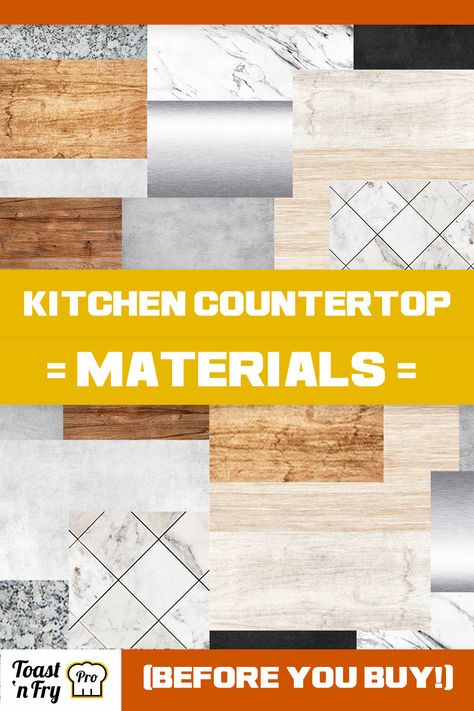 10 Popular Kitchen Countertop Materials – Pros & Cons Kitchen Counter Materials, Types Of Countertops Kitchen Counters, Best Kitchen Countertop Material, Travertine Countertops Kitchen, Countertop Types, Best Countertop Material, Travertine Countertops, Best Countertops, Kitchen Island Tops