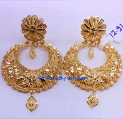 Unique Gold Jewelry Designs, Delicate Gold Jewelry, Gold Jewels Design, Gold Earrings Models, Fancy Jewelry Necklace, Gold Earrings Wedding, Bridal Jewellery Design, Gold Necklace Indian Bridal Jewelry, Fancy Jewellery Designs