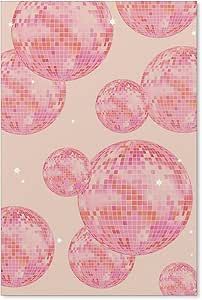 CIDLNMY Pink Disco Ball Wall Art Funky Girly Poster Preppy Aesthetic Room Decor Trendy Bar Cart Decor Fashion Pink and Orange Disco Ball Picture Vintage Wall Decor 16x24inch Unframed Disco Ball Picture, Pink And Orange Disco Ball, Orange Disco Ball, Preppy Aesthetic Room, Disco Ball Wall Art, Disco Ball Wall, Girly Poster, Ball Wall Art, Girly Dorm