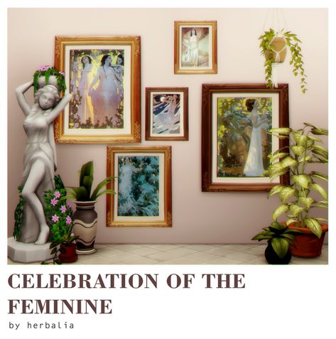 celebration of the feminine paintings | herbalia on Patreon Feminine Paintings, John Watkiss, Los Sims 4 Mods, Sims Packs, Sims 4 Clutter, Sims 4 Mm Cc, Sims 4 Body Mods, Sims 4 Cc Folder, Sims 4 House Design