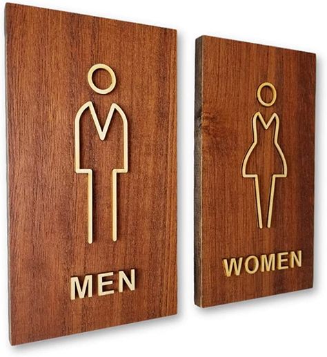 Washroom Signage Creative, Toilet Sign Design Creative, Wc Sign Design, Men And Women Bathroom Signs, Toilet Signage Design, Wc Signage, Washroom Signage, Wc Logo, Restroom Signage