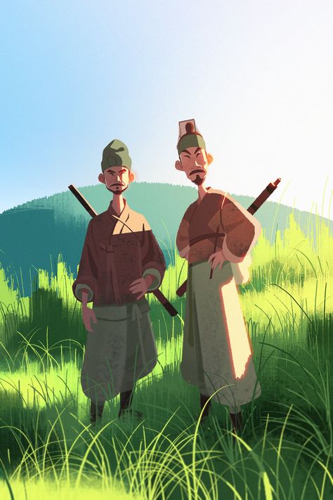 ArtStation - army raised in the cause of justice, Beomjin Kim Concept Art For Animation, Lineless Character Design, Lineless Illustration, Lineless Art Style, Creation Art, Posca Art, Japon Illustration, 캐릭터 드로잉, 판타지 아트