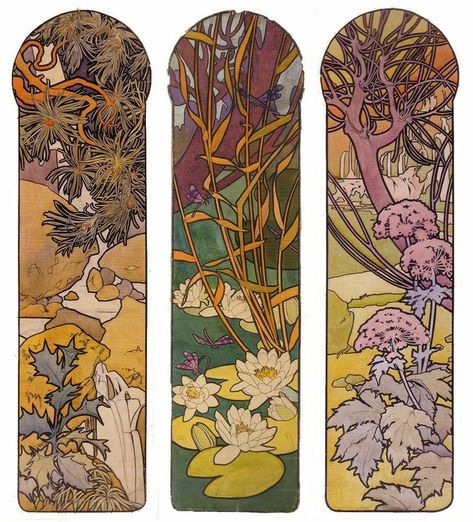 Mucha Design, Panel Tattoo, Georges Fouquet, Art Nouveau Mucha, Architecture Art Nouveau, Art Nouveau Tattoo, Motifs Art Nouveau, Nouveau Tattoo, Illustration Art Nouveau