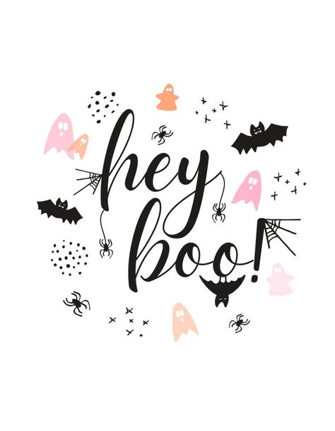 Funny hey boo Cute Pink and Black Halloween Hand Drawn Spooky and Scary Modern Fun Pink And Black Halloween, Hey Boo, Black Halloween, Mean Girls, Pink And Black, Watercolor Clipart, Cute Pink, Halloween Shirt, Cookie Decorating