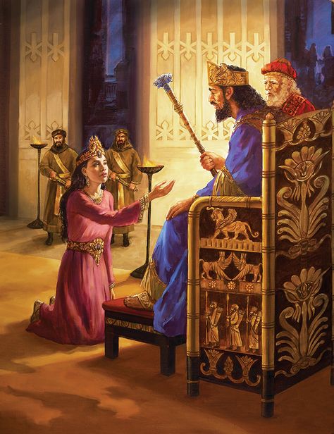 throne room Biblical Drawings, Queen Esther Bible Story, Queen Esther Bible, Church Mural, Esther Bible Study, Esther Bible, Book Of Esther, Biblical Artwork, Persian Warrior