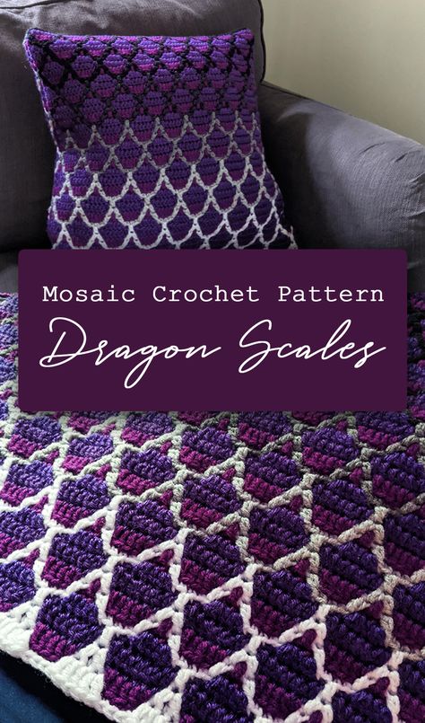 Scales Pattern, Mosaic Crochet, Dragon Scales, Afghan Patterns, Haken Baby, Detailed Photos, Mermaid Scales, Crochet Stitches Patterns, Diy Crochet Projects