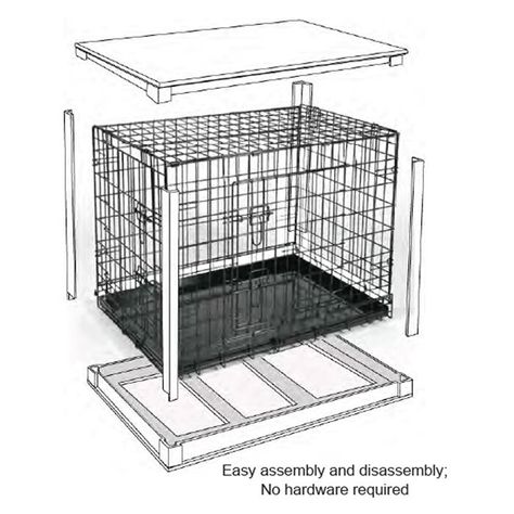 Archie & Oscar™ Ansel Deluxe Pet Crate & Reviews | Wayfair Dog Crate Table, Wood Dog Crate, Diy Dog Crate, Dog Crate Cover, Dog Kennel Furniture, Diy Dog Kennel, Crate Cover, Dog Crate Furniture, Dog Area