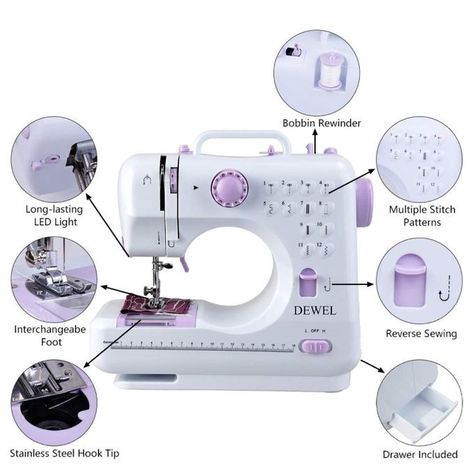 Portable Sewing Machine, Electric Sewing Machine, Power Supply Design, Household Sewing Machine, Sew Zipper, Household Sewing, Extension Table, Shoe Repair, Sewing Machines