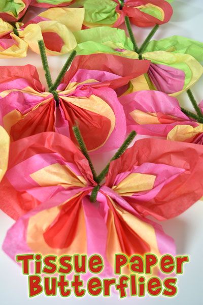 Easy Butterfly Decorations, Toilet Paper Roll Butterflies, Butterfly Diy Crafts, Tissue Paper Butterflies, Tissue Paper Butterfly, Tassel Garland Tutorial, Paper Butterfly Crafts, Tissue Paper Craft, Tissue Paper Tassel Garland