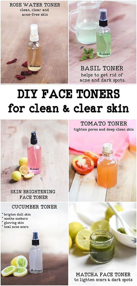 Clean Clear Skin, Homemade Toner, Deep Clean Skin, Deep Clean Pores, Soft Living, Acne Free Skin, Skin Clear, Diy Facial, Tighten Pores