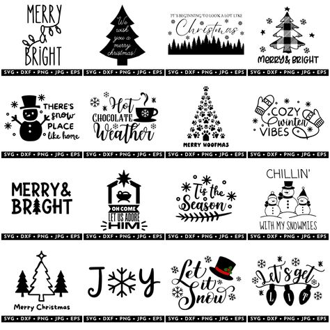 Add a festive touch to your Christmas apparel and Christmas decorations with these free Christmas SVG files. They are perfect for t-shirts, wall art, Christmas wood signs, tumblers, mugs, and much more! Whether you want to make Christmas Cricut projects to sell or as a Christmas craft to give as a Christmas gift, there are plenty of free svgs for everyone. These Christmas SVG files are easy to download and turn into DIY projects for your Silhouette Cameo or Cricut Machine. Cricut Christmas Crafts, Free Christmas Svg Files, Free Christmas Svg, Christmas Window Boxes, Christmas Sign Svg, Cricut Christmas Ideas, Buffalo Check Christmas, Fun Halloween Crafts, Christmas Crafts For Adults