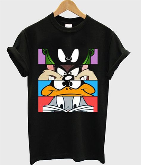 Lola Bugs Bunny, Looney Tunes Characters, Bird Shirt, Cartoon Shirts, Character Graphic, 90s Cartoon, Tweety Bird, Disney Shirt, Bugs Bunny