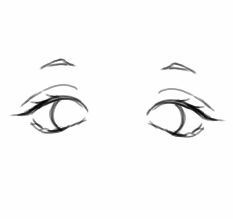 Eye Base Sketch, Drawing References Beginner, Eyes Drawing Easy Anime, Anime Eyes Base Drawing, Drawing Poses Eyes, Easy Eye Reference, Eyes Drawing Reference Simple, Anime Face Base Drawing Reference, Anime Eyes Reference Sketch