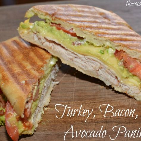 Bacon Panini Sandwiches, Ham And Turkey Panini Recipes, Bacon Ciabatta Sandwich, Chicken Bacon Panini Recipes, Turkey Avocado Panini, Turkey Bacon Ranch Panini, Turkey Bacon Panini, Grilled Turkey Bacon Sandwich, Turkey Bacon Avocado Panini