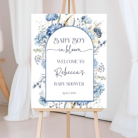 Baby In Bloom Boy Shower Ideas Blue, Boy Baby Shower Ideas Spring, Spring Boy Baby Shower Ideas, Baby In Bloom Baby Shower Theme Boy, Baby Boy In Bloom Shower Ideas, Baby In Bloom Boy Shower Ideas, Baby In Bloom Shower Ideas Boy, Baby Boy In Bloom, Oh Boy Baby Shower Ideas