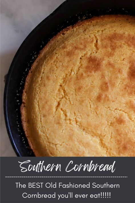 Cornbread Recipe With Buttermilk, Recipe With Buttermilk, Old Fashioned Cornbread, Southern Cornbread Recipe, Southern Style Cornbread, Easy Cornbread Recipe, Cornbread Recipe Sweet, Cornbread Salad, Buttermilk Cornbread