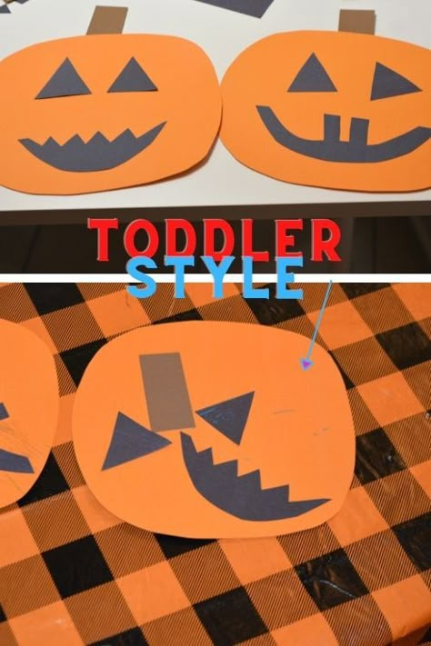 Fall For Toddlers Crafts, All About Fall Activities For Toddlers, Pumpkin Crafts And Activities For Toddlers, Preschool Pumpkin Activity, Pumpkin Theme Art Preschool, October Craft Ideas For Preschoolers, October Art Activities For Toddlers, Arts And Crafts For Kids Toddlers October, Toddler Pumpkin Crafts Art Projects