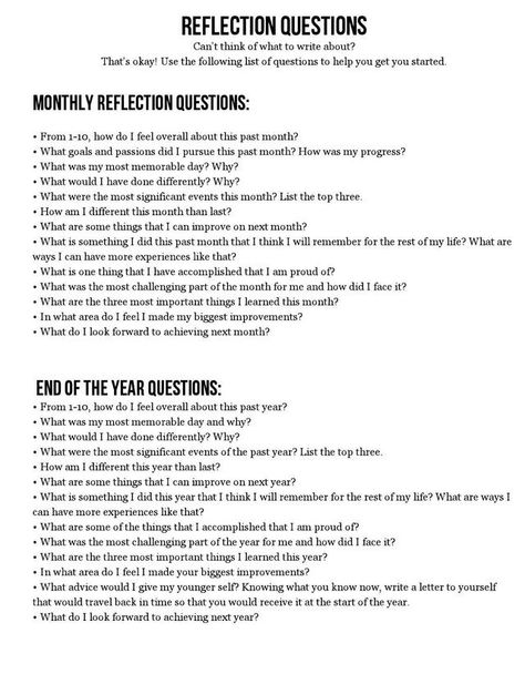 Reflection Questions Weekly Questions To Ask Yourself, Year In Review Journal Prompts, Weekly Review Questions, Weekly Reflection Questions, Goal Setting Journal Prompts, Year Review Questions, Goal Setting Questions, Personal Goals Ideas, Goals Questions