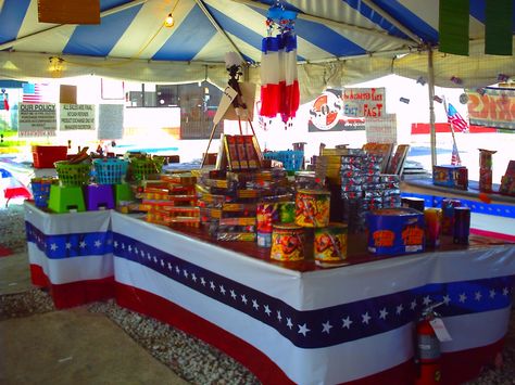 Table cloth roll Fireworks Stand, Firework Stands, Tent Ideas, Out Of Pocket, Shock And Awe, Earn Extra Cash, The Fourth Of July, Extra Cash, Good Time