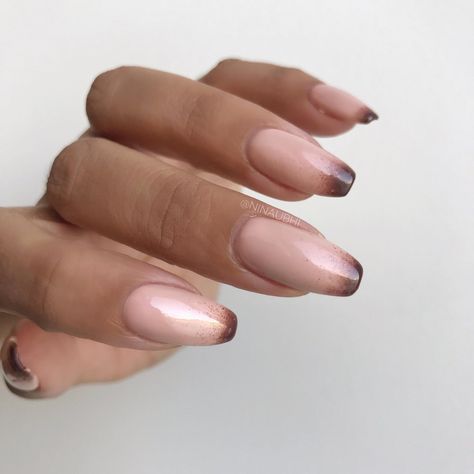 NINA UBHI Dubai Makeup Artist (@ninaubhi) • Instagram photos and videos Chocolate Ombre Nails, Sponge Nail Art Designs, Dubai Makeup, Sponge Nail Art, Sponge Nails, Ombré Nails, October Nails, Nails Aesthetic, Nail Art Ombre