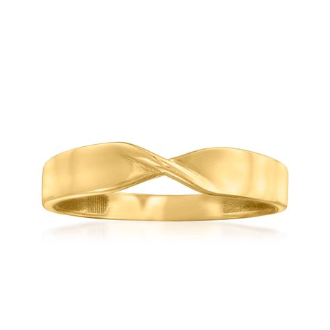 PRICES MAY VARY. GENUINE 10KT GOLD — 10kt yellow gold twisted ring. Handcrafted. Polished finish. 1/8 in. wide. 1.2 grams. Size 8. STRONG AND BEAUTIFUL — Crafted of durable precious metal that’s stronger than 14kt and 18kt gold, our sturdy, worry-free 10kt gold pieces are waterproof, sweatproof and won’t tarnish. REAL GOLD YOU LIVE IN — Canaria fine jewelry is the affordable luxury you’ve been looking for. Perfect for everyday wear, these 10kt gold wardrobe essentials are fashionable, fun and de Yellow Gold Wedding Bands For Women, Gold Wardrobe, Twisted Gold Ring, Yellow Gold Anniversary Rings, Twisted Ring, Gold Anniversary Rings, Gold Rings Simple, Yellow Gold Wedding Band, Solid Gold Ring