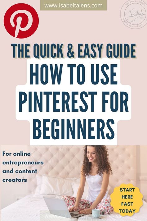 Image with Pinterest pins in the background. How to post on Pinterest for beginners | Pinterest for business & make money online. Boost your results with latest tips to get Pinterest for business working for you and make money online | Isabel Talens | www.isabeltalens.com How To Post Photos On Pinterest, Use Pinterest To Grow Business, How To Pinterest, How To Post On Pinterest, How To Start A Business Step By Step, Shopify Seo, Pinterest For Beginners, Make Money With Pinterest, Pinterest Tutorials