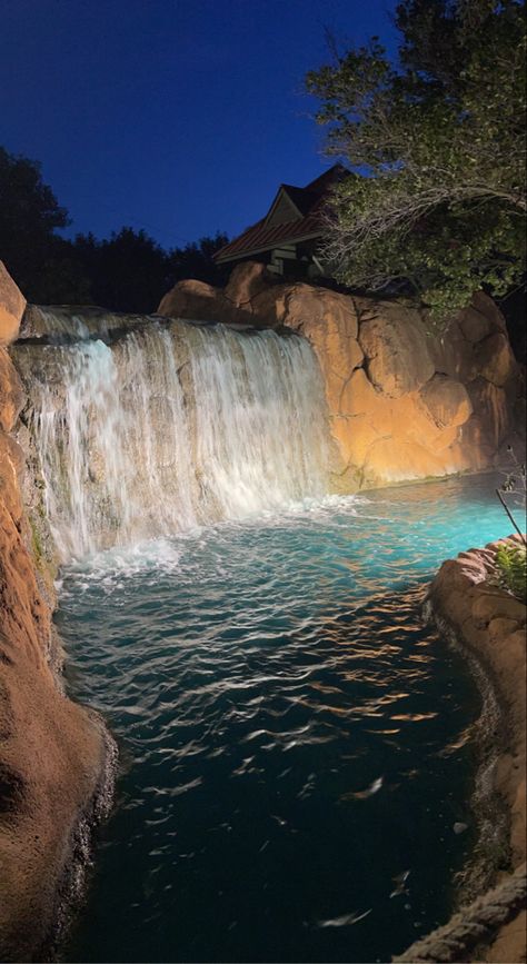 Waterfall Pool, Dream Backyard Pool, Waterfall Pictures, Dream Pools, Backyard Pool Designs, Beautiful Places Nature, Dream Backyard, Nature Aesthetic, Cool Pools