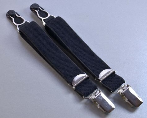 You get 2 adjustable suspenders with garter u. Suspender clip in black, white and skin. The total length is 25cm. The elastic band is about 20mm wide. The clips are made of metal and not a cheap plastic. We will, upon request in other lengths and colors black, white and skin. Because of our own production "Made in Germany" from the house "Diek-Deern" is made, we can address specific customer needs. Just looking anmailen! We ship discreetly in a big envelope! www.Diek-Deern.de Bustiers, Suspenders, Suspender Clips, Compression Stockings, Garter Belts, 60s Fashion, Socks And Hosiery, Clip Ins, Elastic Band