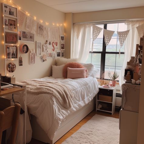 dreamy room dreamy room  cozy bedroom dreamy room  aesthetic dreamy room  decor dreamy room  dark Uconn Dorm, Vintage Dorm Room, Pink Dorm Room Ideas, Fsu Dorm, Green Dorm Room, House Room Design, Luxury Dorm, Chic Dorm Room, Elegant Dorm Room