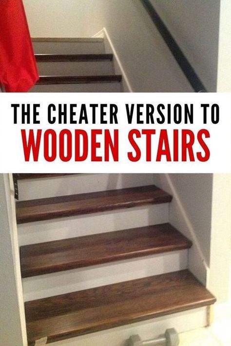 Diy Stairs Makeover, Redo Stairs, Diy Staircase Makeover, Stairs Makeover Ideas, Stair Renovation, Diy Staircase, Stairs Makeover, Staircase Remodel, Staircase Makeover