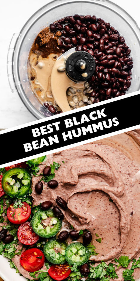 black bean hummus Black Bean Hummus Recipe, Bean Hummus Recipe, Easy Dinner Side Dishes, Dinner Side Dish Recipes, Chickpea Dip, Black Bean Hummus, Savoury Finger Food, Bean Hummus, Black Bean Dip