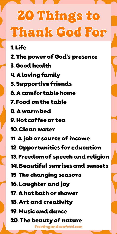 From little blessings to life-changing moments, take a minute out of your day to give thanks and reflect on all the things you can be grateful for. This list has over 100 things you can thank God for. Things I Am Thankful For List, Thank You God For Everything Be Grateful, 100 Things To Be Grateful For, List Of Religions, Things To Thank God For, Things To Be Thankful For List Of, Thanks Giving To God, Things To Be Thankful For, I Am Grateful For List