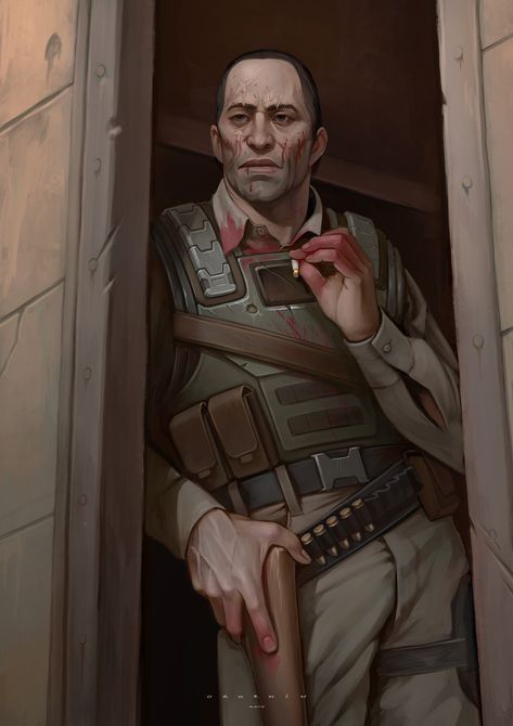 ArtStation - K-8 Beaters, Ilya Ozornin Apocalypse Survivor, Fallout Rpg, Fallout Fan Art, Apocalypse Character, Vampire Masquerade, Fallout Art, World Of Darkness, Post Apocalypse, Urban Fantasy