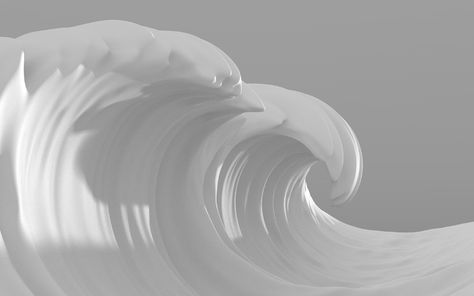 Wave Form Architecture, Wave Sculpture, Form Architecture, 3d Cinema, Waves Icon, Easy Art, 3d Warehouse, Big Waves, Foam Core