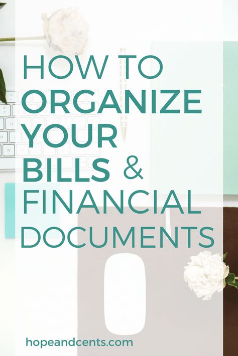 How to Organize Your Bills and Financial Documents Organisation, Filing Tips, Organize Bills, Organisation Tips, Budget Money, Managing Money, Financial Organization, Organizing Paperwork, Bill Organization