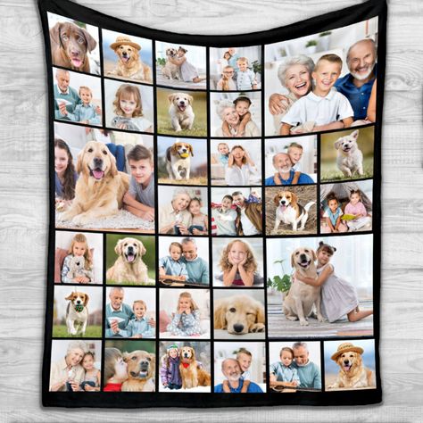 Photo Quilts Ideas, Collage Gifts, Photo Quilts, Photo Collage Gift, Customized Photo Gifts, Kids Fleece, Simple Photo, Fleece Blankets, Quilts Ideas