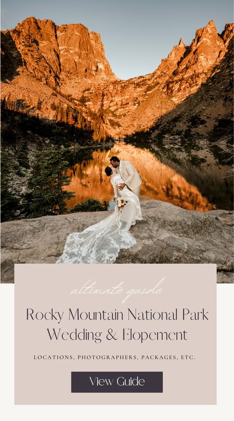 Guide to planning a wedding at Rocky Mountain National Park. Rocky Mountain Elopement Colorado, Mountain Wedding Locations, Rocky Mountain Wedding Venues, Rocky Mountain National Park Elopement, Colorado Elopement Locations, Rocky Mountain Wedding Colorado, Elopement Mountains, Planning Future, Renew Vows