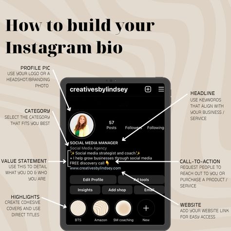 Ig Bio Business, How To Get Popular On Instagram Tips, How To Build A Brand On Instagram, Instagram Bussines Profile, Instagram Bio Ideas Motivation, Insta Bio For Business Account, Enterpreuner Instagram Bio, Bio For Content Creator, Instagram Business Account Ideas