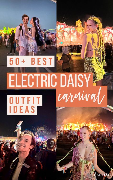 Trying to figure out what to wear to Electric Daisy Carnival or another EDM music festival? I'm sharing 50+ AMAZING EDC outfit ideas for men, women, and couples. Click this pin to see them all! what to wear to EDC, best rave outfit inspo for ladies, edc outfit inspiration for men, couples festival outfit, cute race outfits, iheartraves, rave wonderland, iedm, disco lemonado, fractal witch Electric Feels Party Outfit, Group Festival Outfits Theme, Electric Music Festival Outfit, Festival Group Outfits Ideas, Rave Women Outfits, Edm Party Outfit, Edc Outfits Women, Edm Outfits Winter, Rave Outfits Couple Ideas