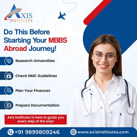 Start your MBBS abroad journey on the right foot with the right guidance!  Axis Institutes is here to ensure you make informed decisions every step of the way. Your dream of becoming a doctor starts with proper planning. College Abroad, Study Mbbs Abroad, Mbbs Abroad, Neet Exam, Medical Careers, Acceptance Letter, Becoming A Doctor, University Admissions, Medical Tests