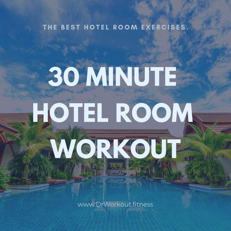 30 Minute Hotel Room Workout #travel #hotel #workout 3 Day Workout Routine, Dr Workout, Calisthenics Workout Routine, Calisthenics Program, Calisthenics Routine, Hotel Room Workout, Room Workout, Beginner Calisthenics, Hotel Workout