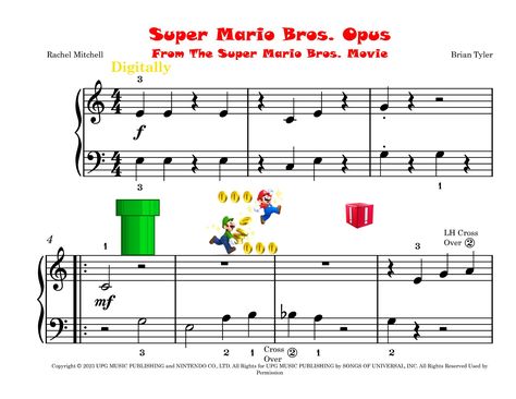 Super Mario Bros. Opus (arr. Rachel Mitchell) by Brian Tyler Sheet Music for Easy Piano at Sheet Music Direct Jenn Johnson, Super Mario Bros Games, Blog Affiliate Programs, Dont Stop Believin, Bethel Music, Affiliate Blogging, Simon Garfunkel, Viva La Vida, Music Page