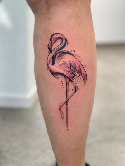 Flamingo Flower Tattoo, Flamingo Tatoos Ideas, Flamingo Tattoo Ideas, Flamingo Mom Tattoo, Flamingo Tattoo Black, Flamingo Tattoo Meaning, Small Flamingo Tattoo, Flaming Tattoo, Flamingo Tattoos For Women