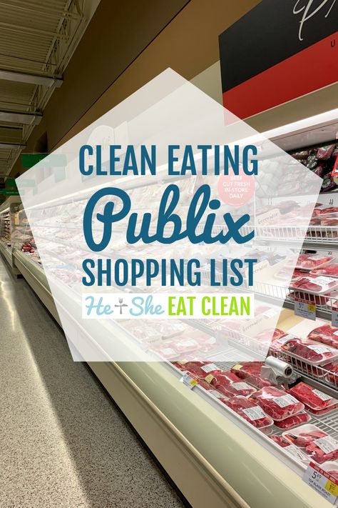 Clean Eating Publix Shopping List #eatclean #cleaneating #heandsheeatclean #TraderJoes Clean Eating Shopping List, Publix Recipes, Clean Eating Lifestyle, Keto Biscuits, Healthy Salmon, Local Grocery Store, Clean Eating Meal Plan, Healthy Grocery List, Healthy Shopping