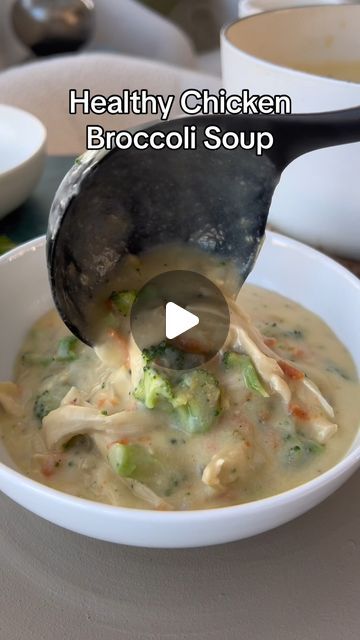 Mediterranean Diet For Beginners🇺🇸 on Instagram: "🫒🍲Healthy Chicken Broccoli Soup ⬇️
🫶Thanks @healthyishfoods

💁‍♀️ Type "Soup" If You Want to Get More Recipes From @mediterraneandiet_lifestyle

👉 Follow my page @mediterraneandiet_lifestyle to get Mediterranean diet recipes for healthy lifestyle

This creamy chicken broccoli soup is the perfect high protein recipe to meal prep this new year. It’s healthy, creamy and easy to make. Plus, it is jam packed with protein. Even Dan loved this recipe! He couldn’t get enough!

If you want more recipes like this, please like, save and comment below!!

3 reasons to try this healthy soup recipe!

1. It’s loaded with protein and nutrient dense vegetables.
2. It’s really easy to make and perfect for lunch or dinner.
3. It’s low in sugar.

#medite High Protein Soups, Creamy Chicken Broccoli, Mediterranean Diet For Beginners, Chicken Broccoli Soup, High Protein Recipe, Healthy Soup Recipe, Low Calorie Soup, Protein Recipe, High Protein Low Calorie