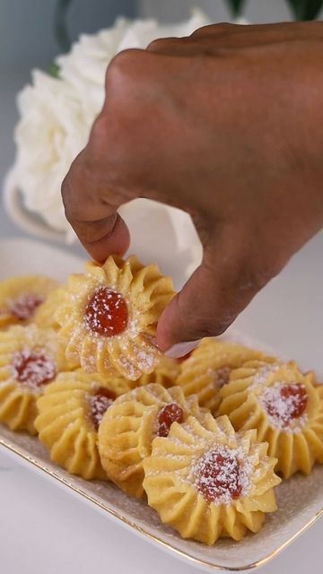 Lorraine, Piped Butter Cookies, Dessert Board, Carol Of The Bells, Cooling Rack, Lindsey Stirling, All Purpose Flour, Icing Sugar, Biscuit Cookies