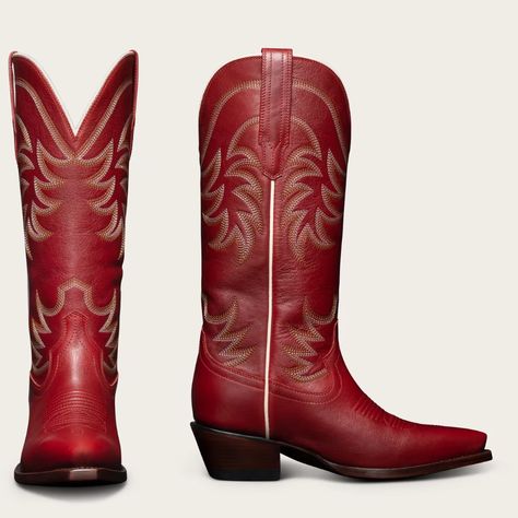 Women's Tall Cowgirl Boots - Western Ladies Boots | The Annie Annie Tecovas, Tecovas Boots Women, Tecovas Boots, Snip Toe Cowgirl Boots, Tall Cowgirl Boots, Red Cowgirl Boots, Cowgirl Boots Outfit, Womens Cowgirl Boots, Leather Cowgirl Boots