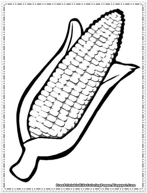 Corn Coloring Pages Printable Corn Drawing, Rainbow Corn, Vegetable Coloring Pages, Thanksgiving Crafts Preschool, Thanksgiving Color, Fall Arts And Crafts, Indian Corn, Blue Corn, Thanksgiving Coloring Pages