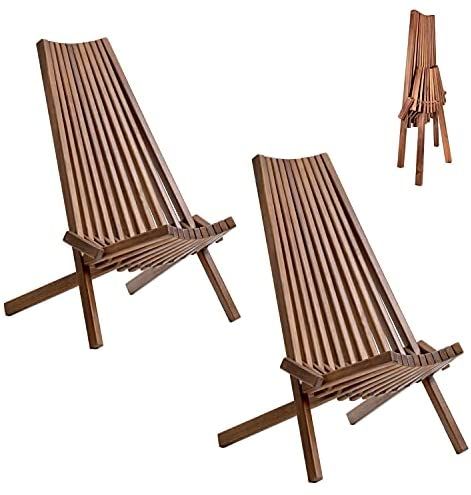 AmazonSmile : Daxue Folding Garden Lounge Chairs Set of 2, Solid Acacia Wood Low Profile Lounge Chair for Indoor Outdoor Handcrafted Patio Seating Beach Yard Balcony Furniture Fire Pit Chair, 2 Packs : Patio, Lawn & Garden Outdoor Chairs Wooden, Garden Lounge Chairs, Wood Lounge Chair, Fire Pit Chairs, Folding Lounge Chair, Wood Folding Chair, Chair Lounge, Outdoor Folding Chairs, Garden Lounge