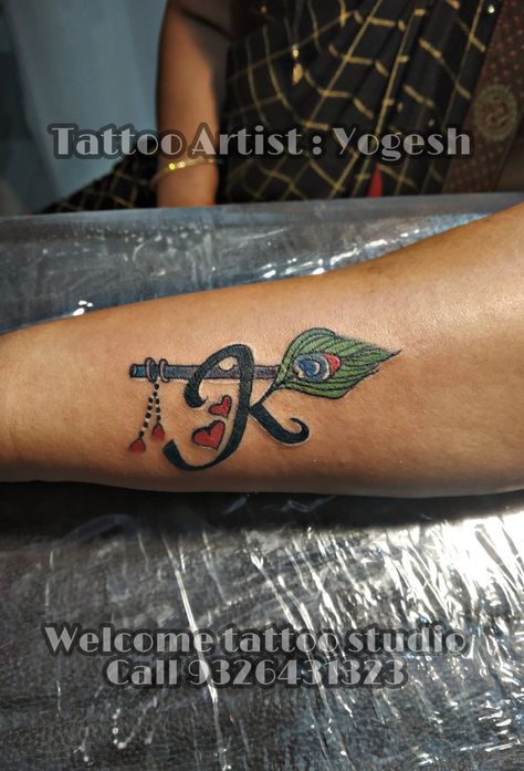 Yogesh jadhav welcome tattoo studio #tattoos #kname tattoo K Name Tattoo, Name Tattoo Designs Men, Yogesh Name, K Name, Tato Nama, K Names, K Letter, Bond Paper Design, Name Tattoo Designs